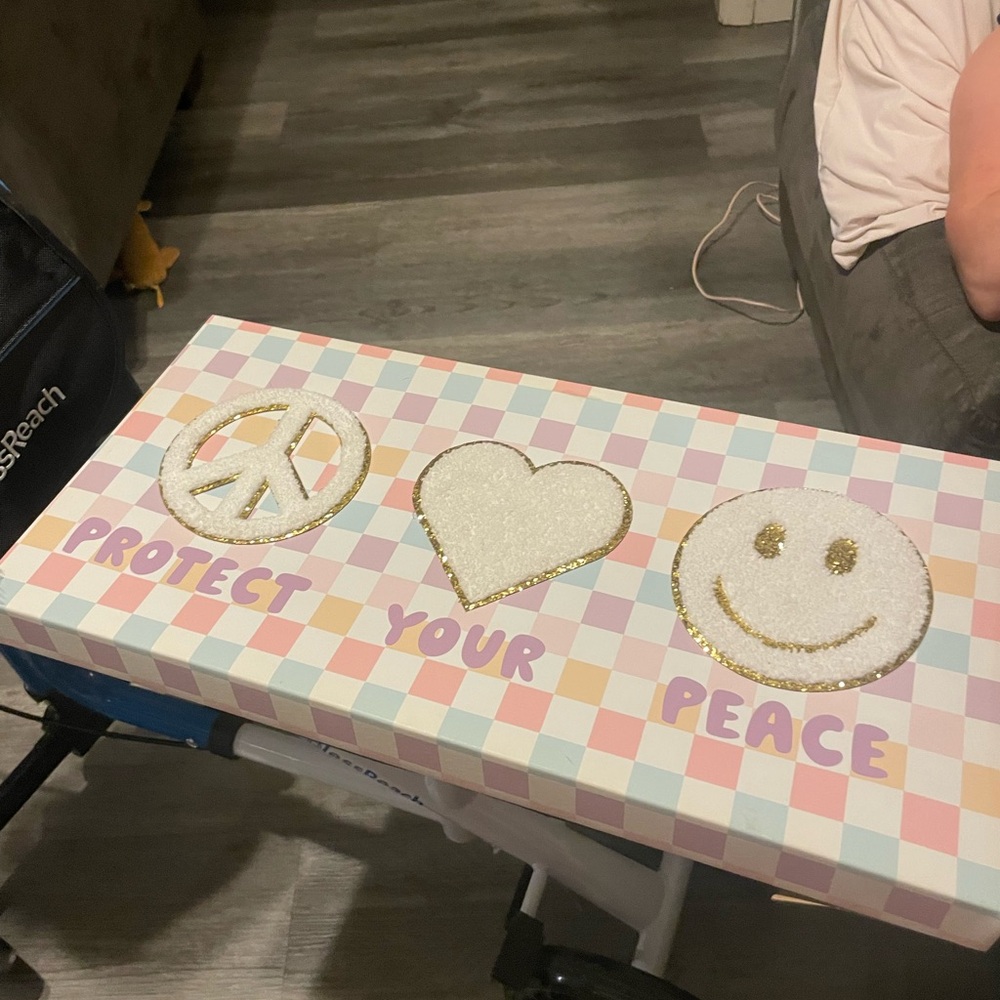 Pastel Peace and Love Party Sign